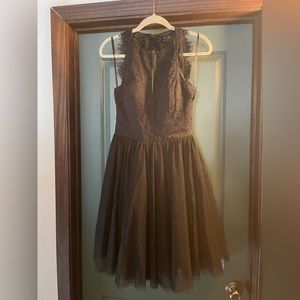 Ted Baker London - tulle and lace black dress